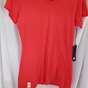 Vibrant Red V-Neck T-Shirt